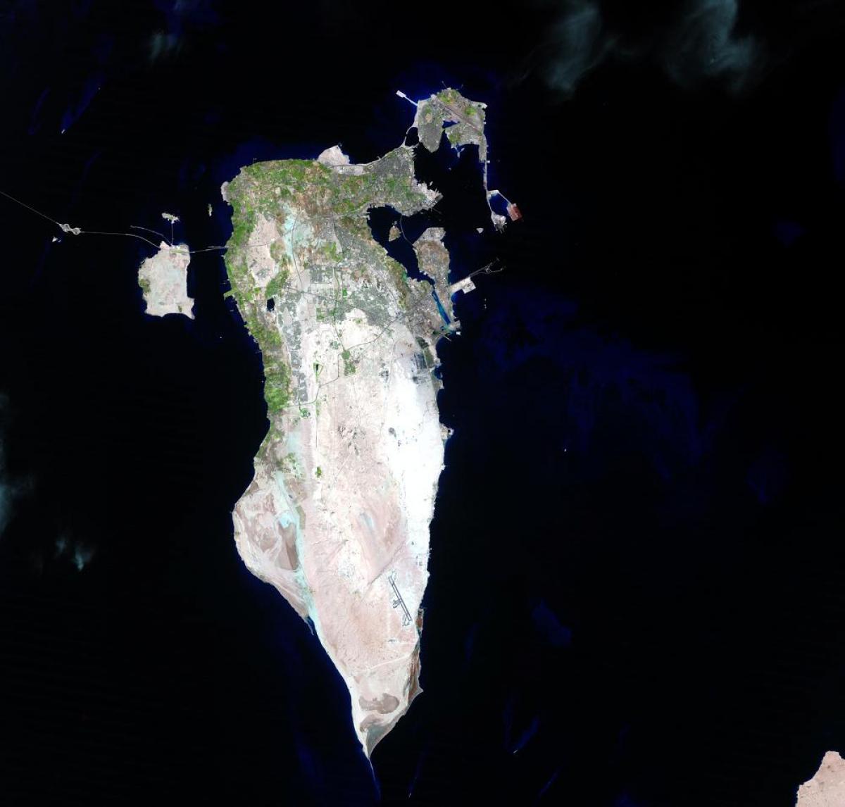 carte de Bahreïn satellite