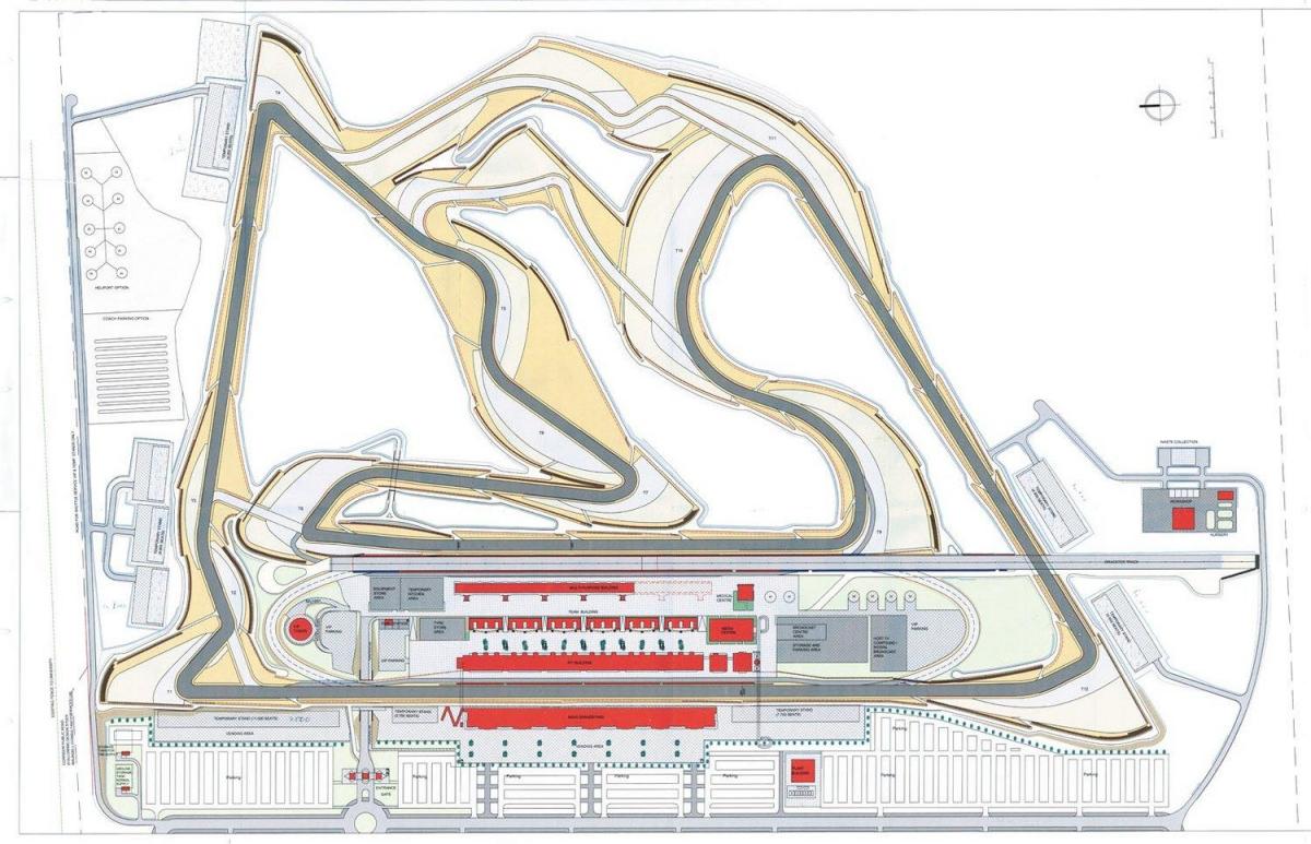 Circuit de bahreïn carte