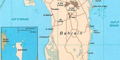 Bahreïn carte des routes