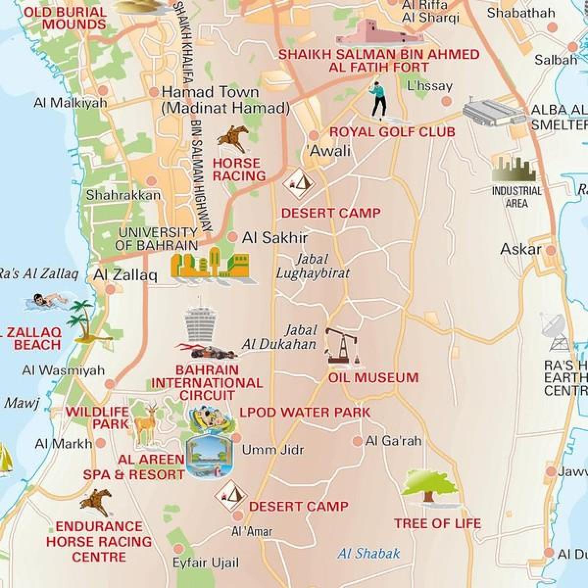 carte de l'arbre de vie Bahreïn