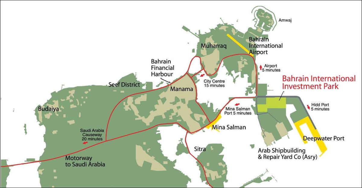 carte de Bahreïn 2030