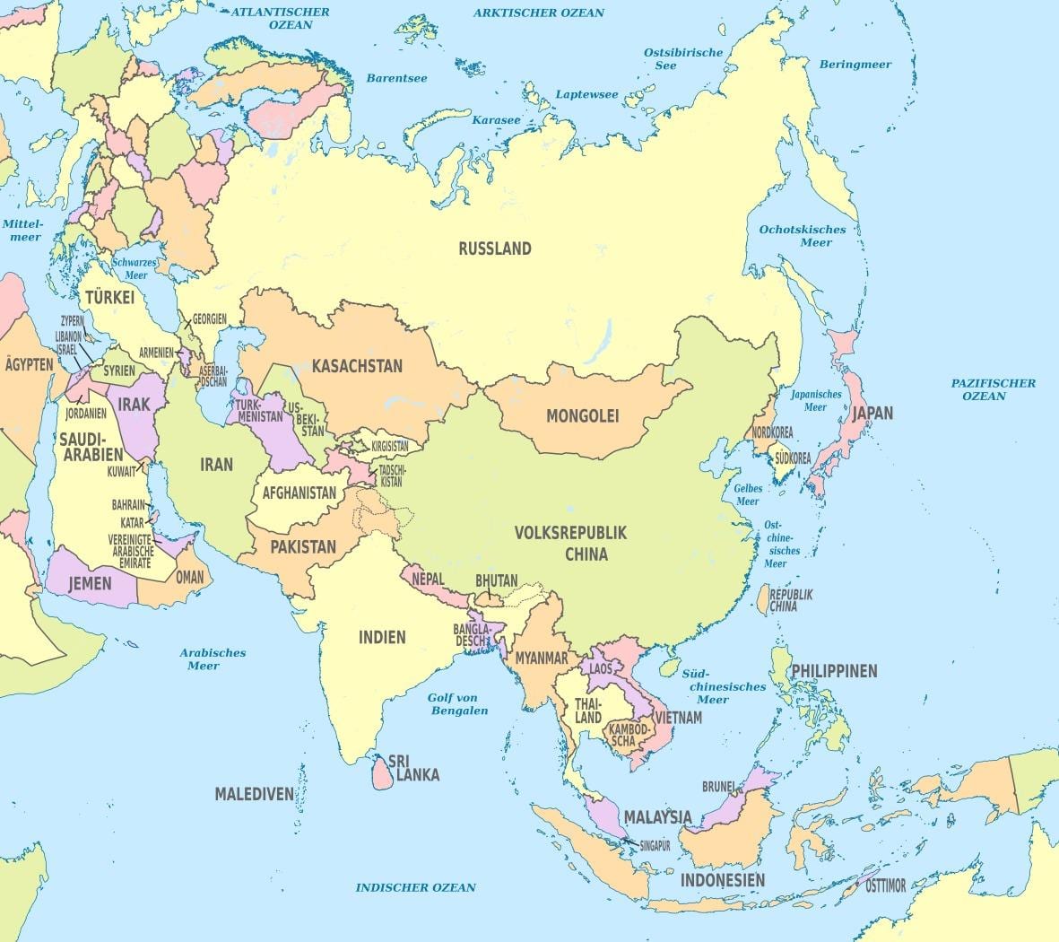 carte de Bahreïn asie