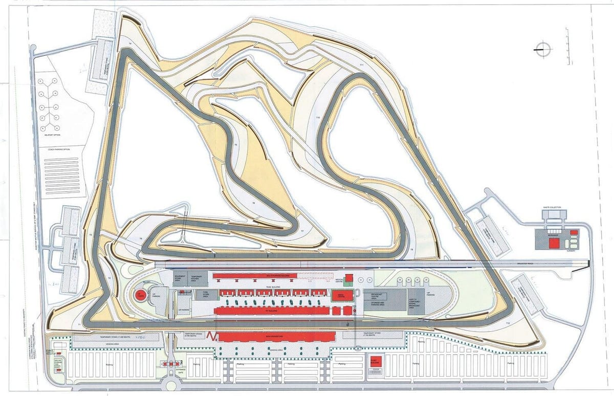 Circuit de bahreïn carte