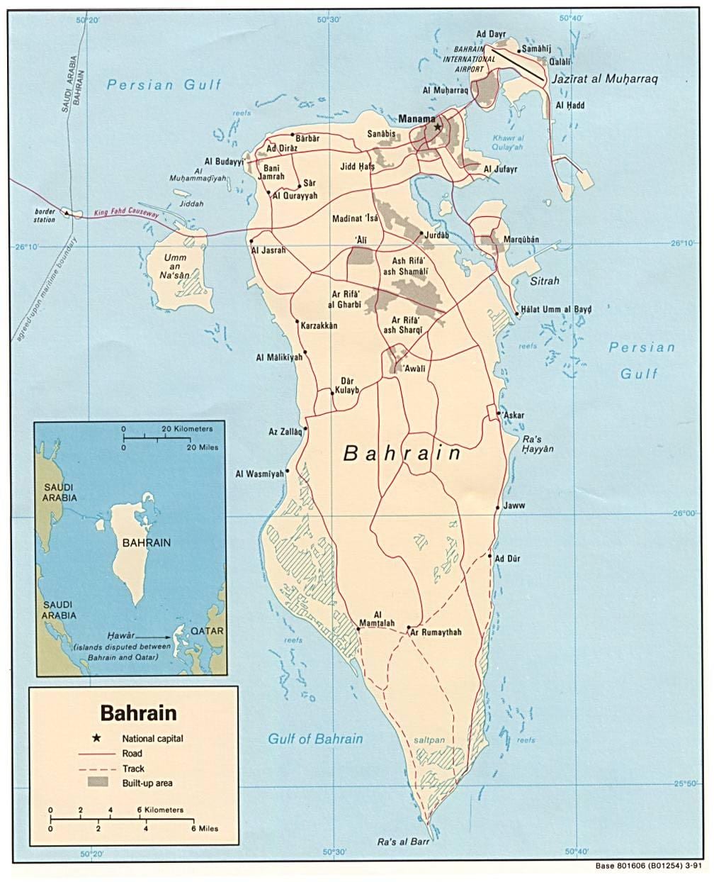 carte de exhibition road, Bahreïn