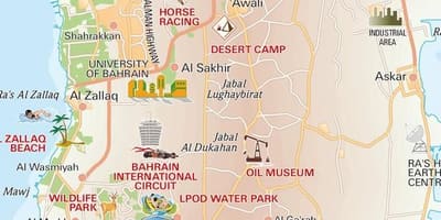 Carte de l'arbre de vie Bahreïn