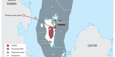 Carte de Bahreïn blocs