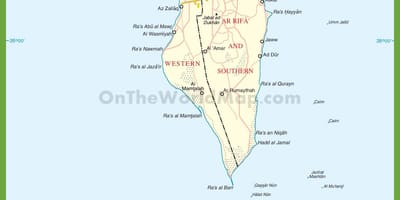 Bahreïn villes de la carte