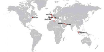 Bahreïn dans la carte du monde